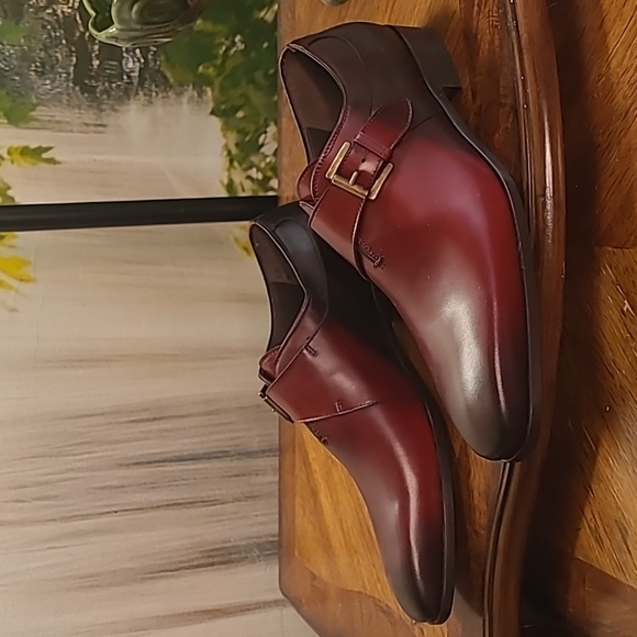 New! Massimo Matteo Castano Almansa Mens 7.5 Italian leather dress shoes